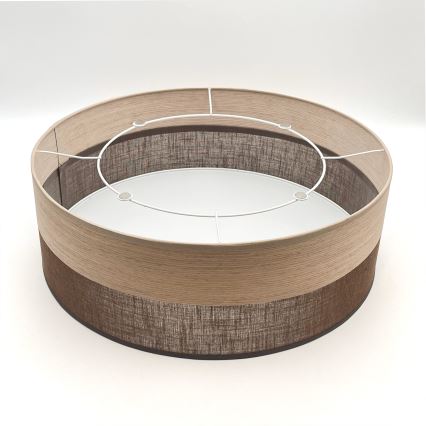 Stropna svjetiljka SIRJA WOOD 2xE27/15W/230V pr. 45 cm smeđa/hrast