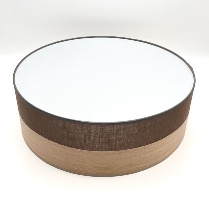 Stropna svjetiljka SIRJA WOOD 2xE27/15W/230V pr. 45 cm smeđa/hrast