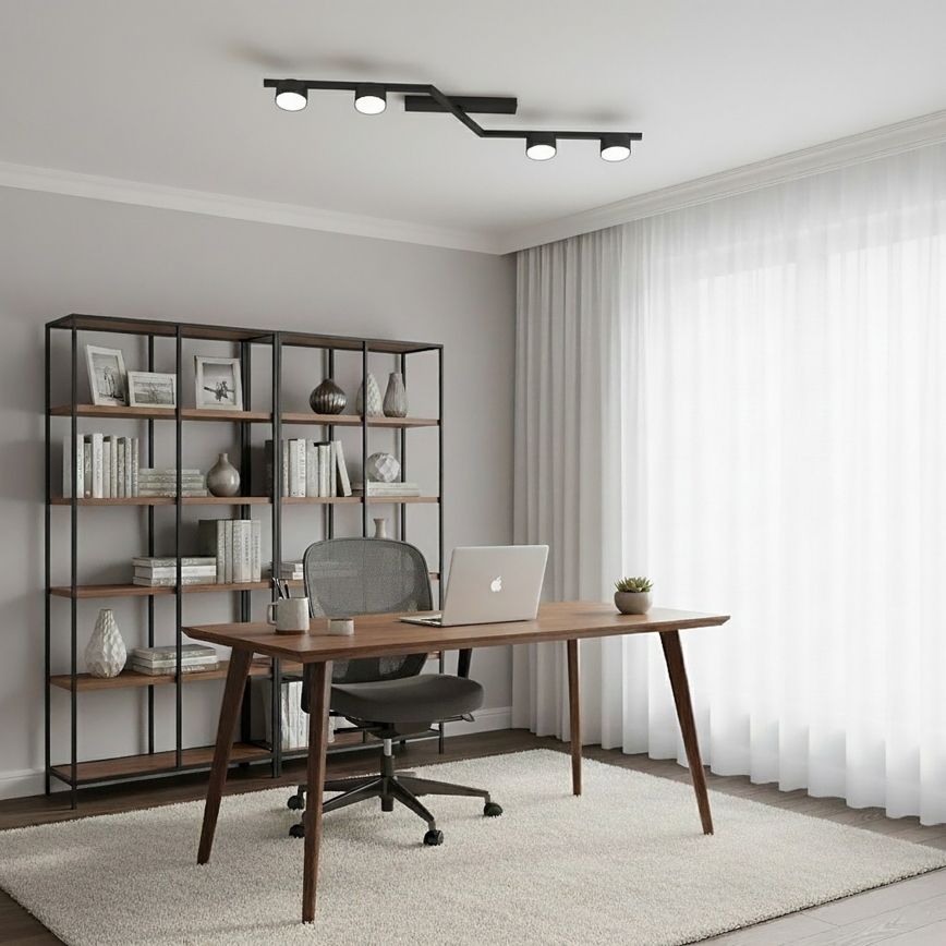 Stropna svjetiljka SKAN 4xGX53/12W/230V crna