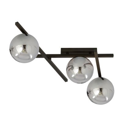 Stropna svjetiljka SMART 3xE14/10W/230V crna/siva