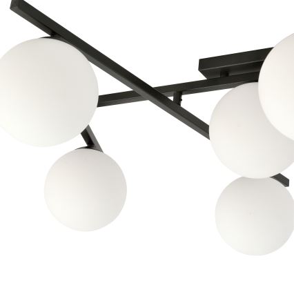 Stropna svjetiljka SMART 4xE14/10W/230V crna/bijela