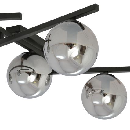 Stropna svjetiljka SMART 4xE14/10W/230V crna/siva
