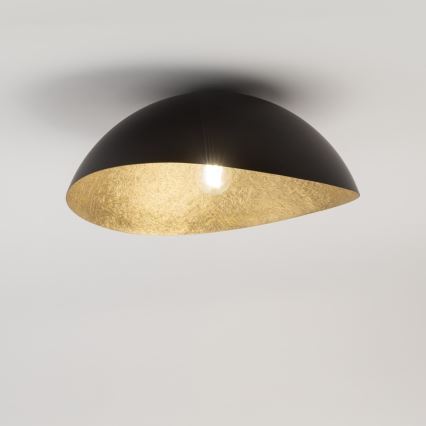 Stropna svjetiljka SOLARIS 1xE27/60W/230V promjer 69 cm crna/zlatna