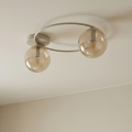 Stropna svjetiljka SOPRA 2xE14/10W/230V bež/dimni bež