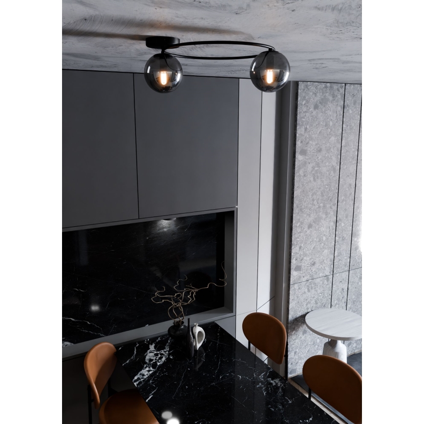Stropna svjetiljka SOPRA 2xE14/10W/230V crna