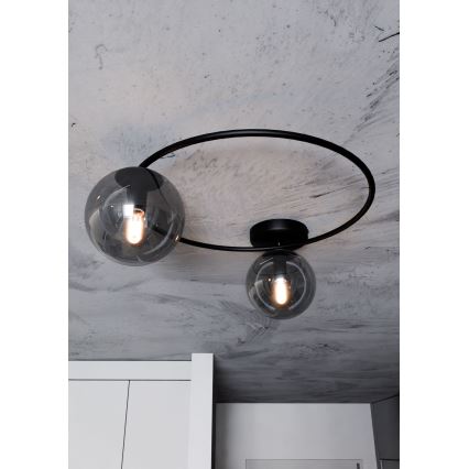 Stropna svjetiljka SOPRA 2xE14/10W/230V crna