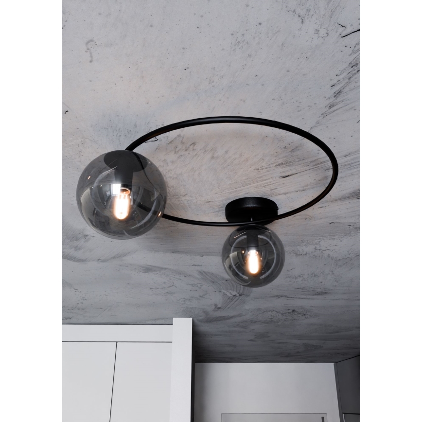 Stropna svjetiljka SOPRA 2xE14/10W/230V crna