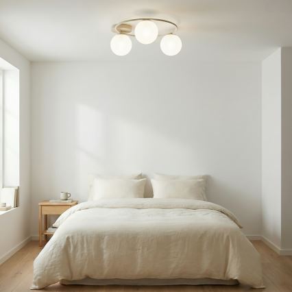 Stropna svjetiljka SOPRA 3xE14/10W/230V bež/bijela