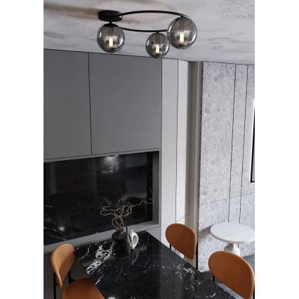 Stropna svjetiljka SOPRA 3xE14/10W/230V crna