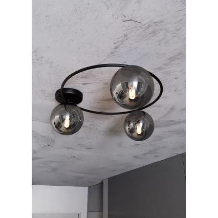 Stropna svjetiljka SOPRA 3xE14/10W/230V crna