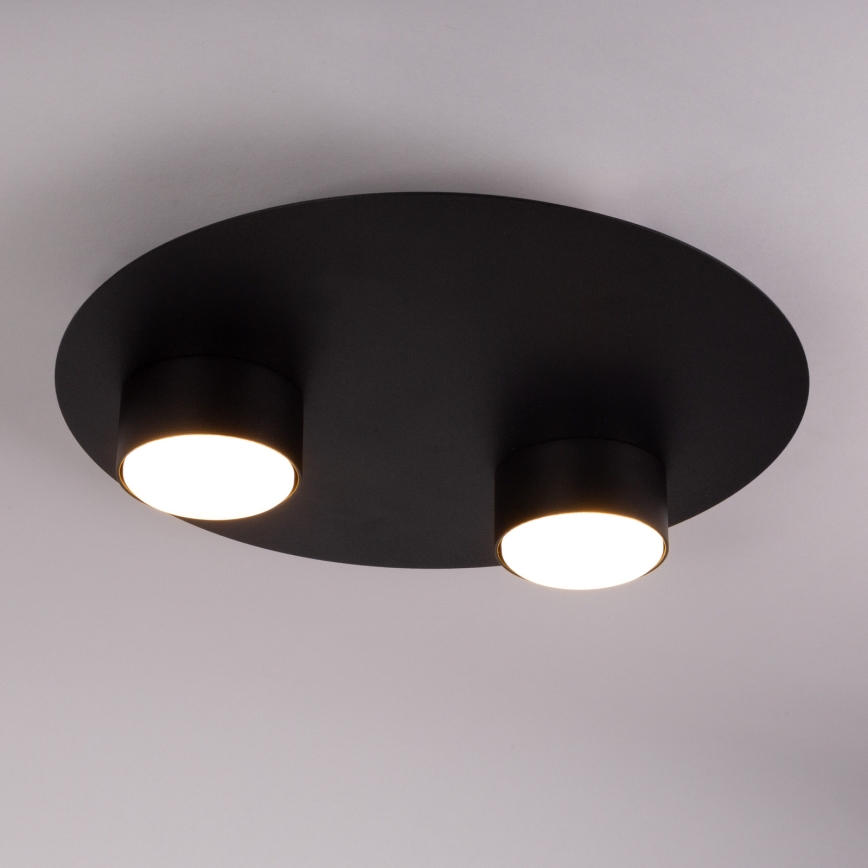 Stropna svjetiljka STAR 2xGX53/12W/230V crna