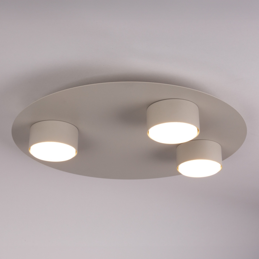 Stropna svjetiljka STAR 3xGX53/12W/230V bež