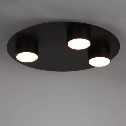 Stropna svjetiljka STAR 3xGX53/12W/230V crna