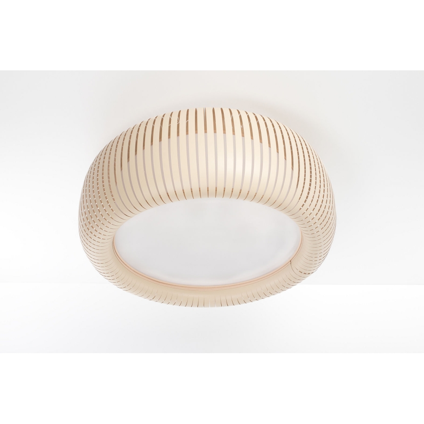 Stropna svjetiljka STRIPES 2xE27/40W/230V Ø 55 cm krem/bijela