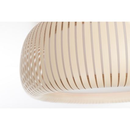Stropna svjetiljka STRIPES 2xE27/40W/230V Ø 55 cm krem/bijela