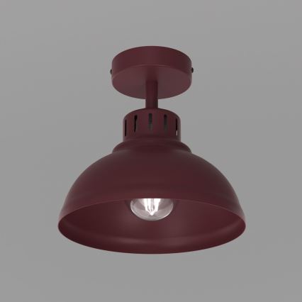 Stropna svjetiljka SVEN 1xE27/15W/230V promjer 21 cm bordo