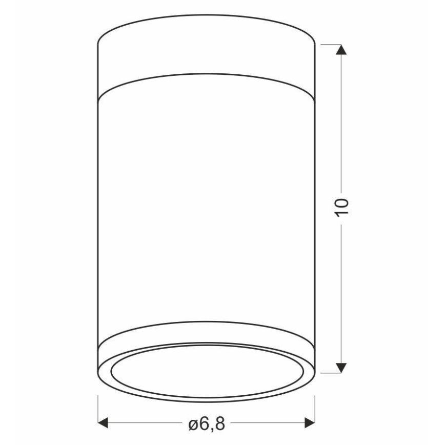 Stropna svjetiljka TUBA GU10/15W/230V