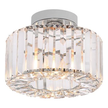 Stropna svjetiljka VETRO 1xE27/15W/230V Ø 24,5 cm matirani krom