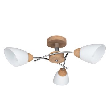 Stropna svjetiljka VILETTA 3xE27/60W/230V hrast