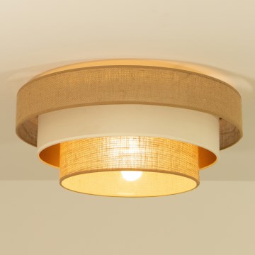Stropna svjetiljka WENTA 1xE27/60W/230V pr. 50 cm juta/bež