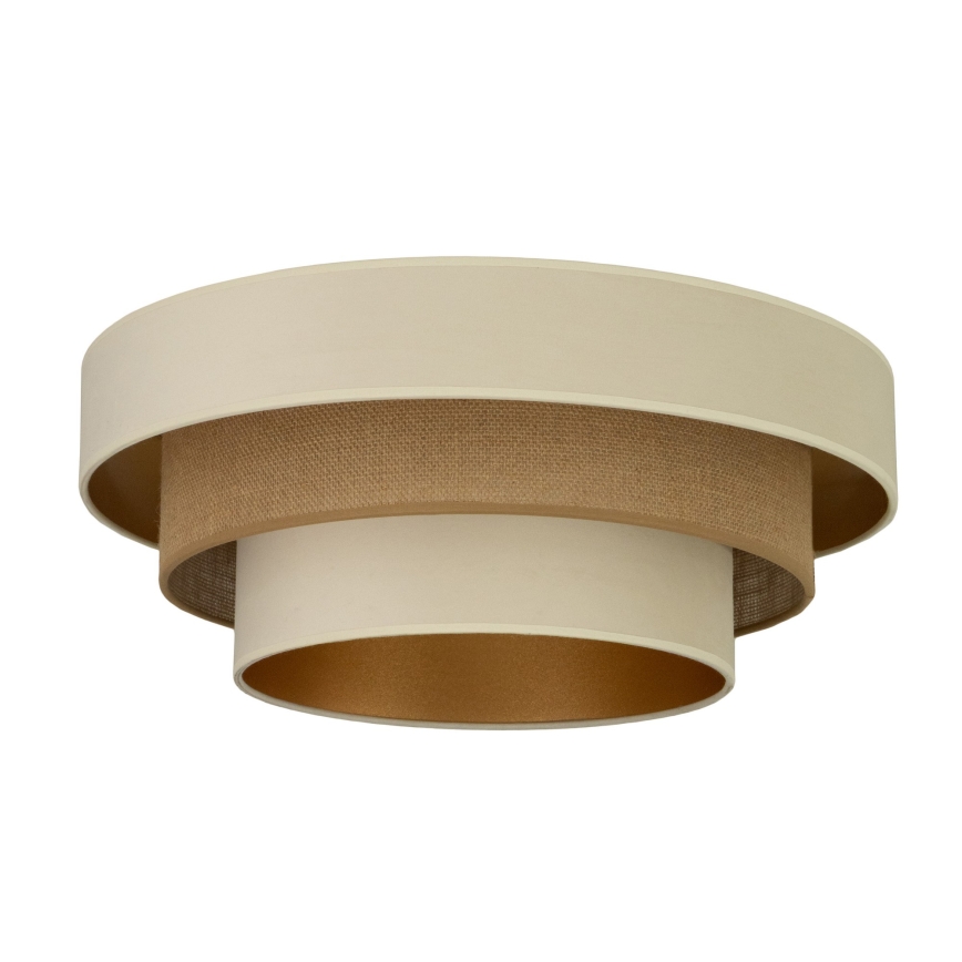 Stropna svjetiljka WENTA 1xE27/60W/230V, promjer 50 cm, bež/juta