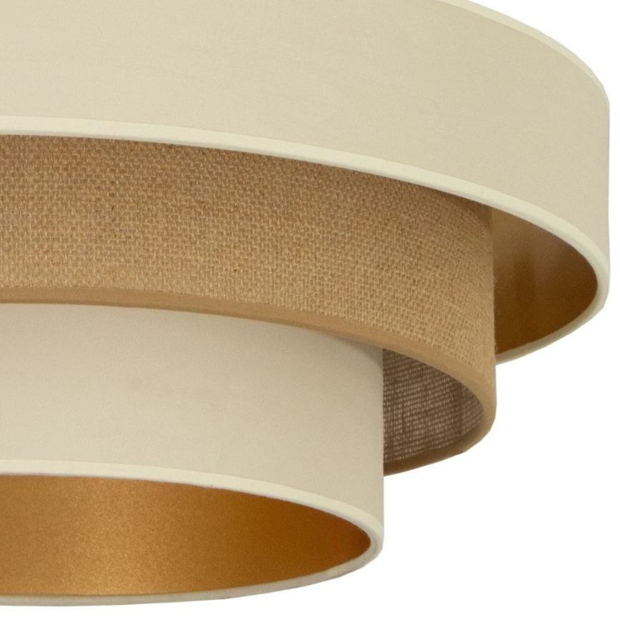 Stropna svjetiljka WENTA 1xE27/60W/230V, promjer 50 cm, bež/juta