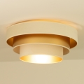 Stropna svjetiljka WENTA 1xE27/60W/230V, promjer 50 cm, bež/zlatna