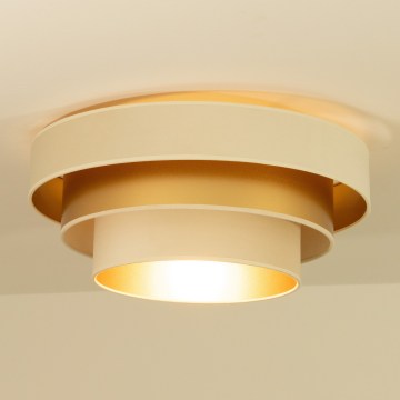 Stropna svjetiljka WENTA 1xE27/60W/230V, promjer 50 cm, bež/zlatna