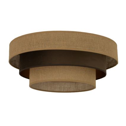 Stropna svjetiljka WENTA 1xE27/60W/230V promjer 50 cm juta/smeđa