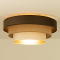 Stropna svjetiljka WENTA 1xE27/60W/230V promjer 50 cm smeđa/juta/bež