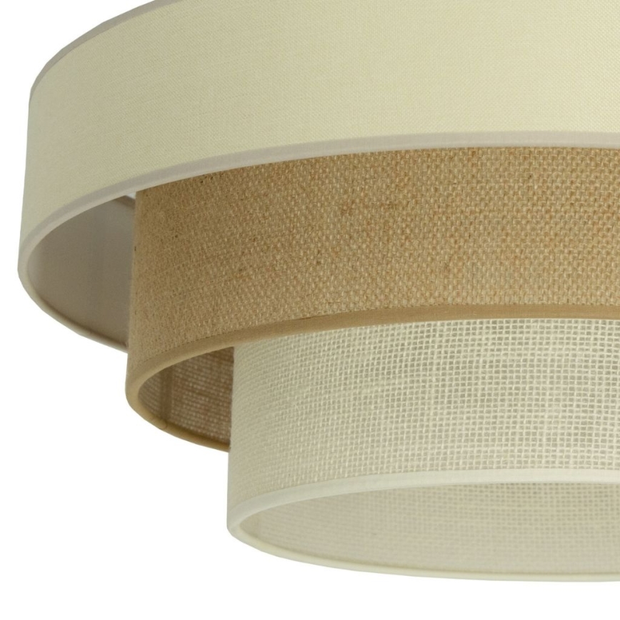 Stropna svjetiljka WENTA 1xE27/60W/230V Ø 50 cm bež/juta