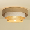 Stropna svjetiljka WENTA 1xE27/60W/230V Ø 50 cm juta/krem