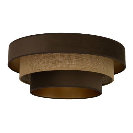 Stropna svjetiljka WENTA 1xE27/60W/230V Ø 50 cm smeđa/juta