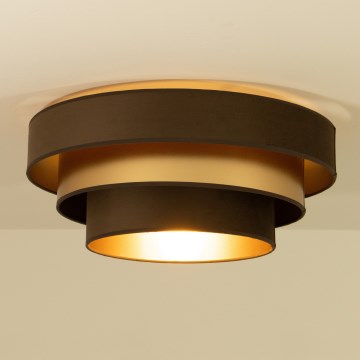 Stropna svjetiljka WENTA 1xE27/60W/230V Ø 50 cm smeđa/zlatna