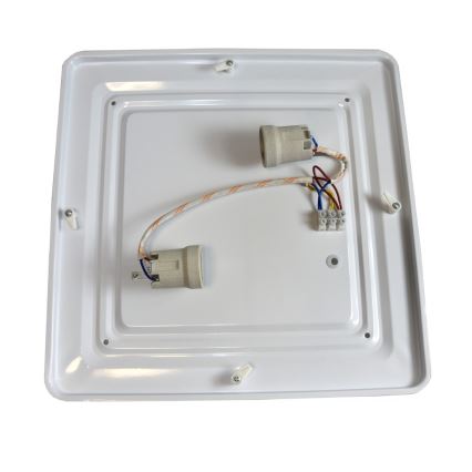 Stropna svjetiljka WILTON 2xE27/60W/230V 37,5x37,5 cm crna