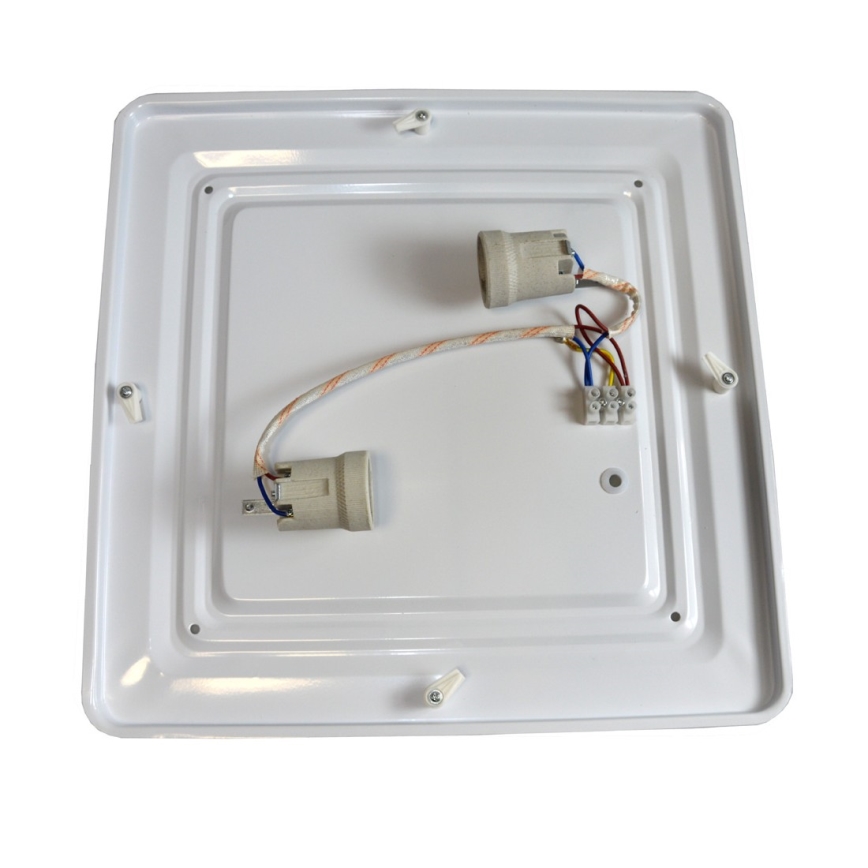 Stropna svjetiljka WILTON 2xE27/60W/230V 37,5x37,5 cm crna