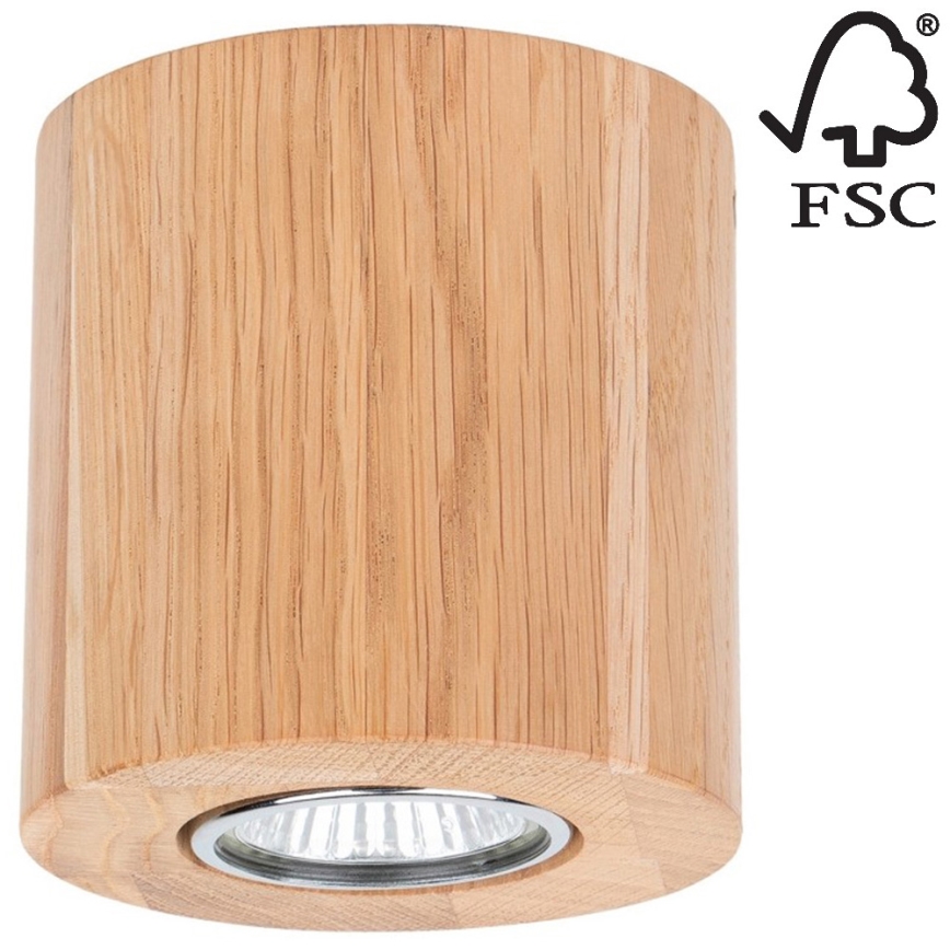 Stropna svjetiljka WOODDREAM 1xGU10/6W/230V – FSC certificirano