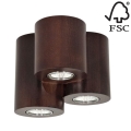 Stropna svjetiljka WOODDREAM 3xGU10/6W/230V – FSC certificirano