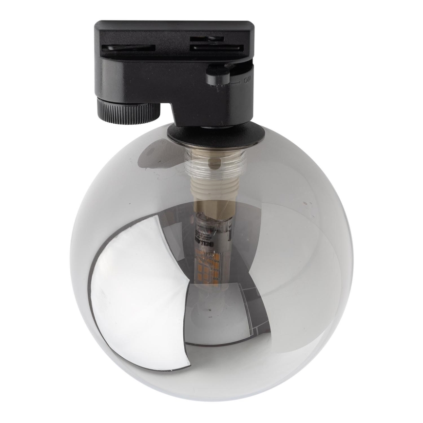 Stropna svjetiljka za 1-fazni tračni sustav TRACER 1xG9/8W/230V crna/dimna crna
