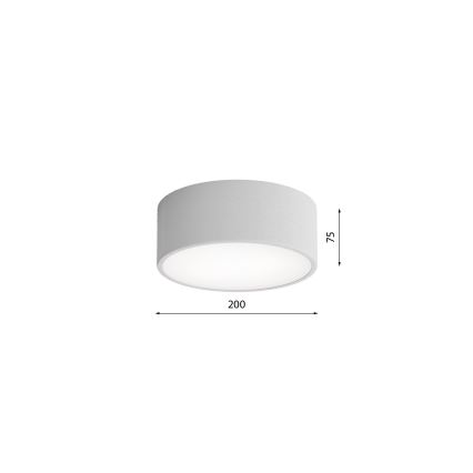 Stropna svjetiljka za kupaonicu CLEO 1xE27/24W/230V pr. 20 cm siva IP54