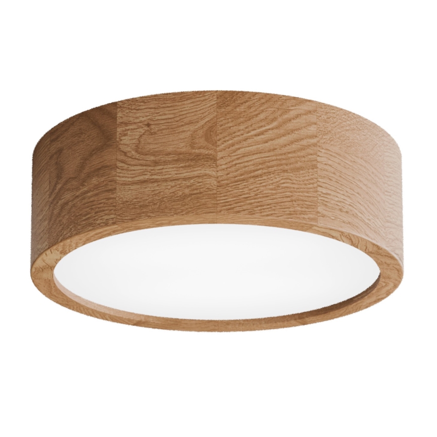 Stropna svjetiljka za kupaonicu CLEO 2xE27/24W/230V IP54 pr. 27,5 cm hrast