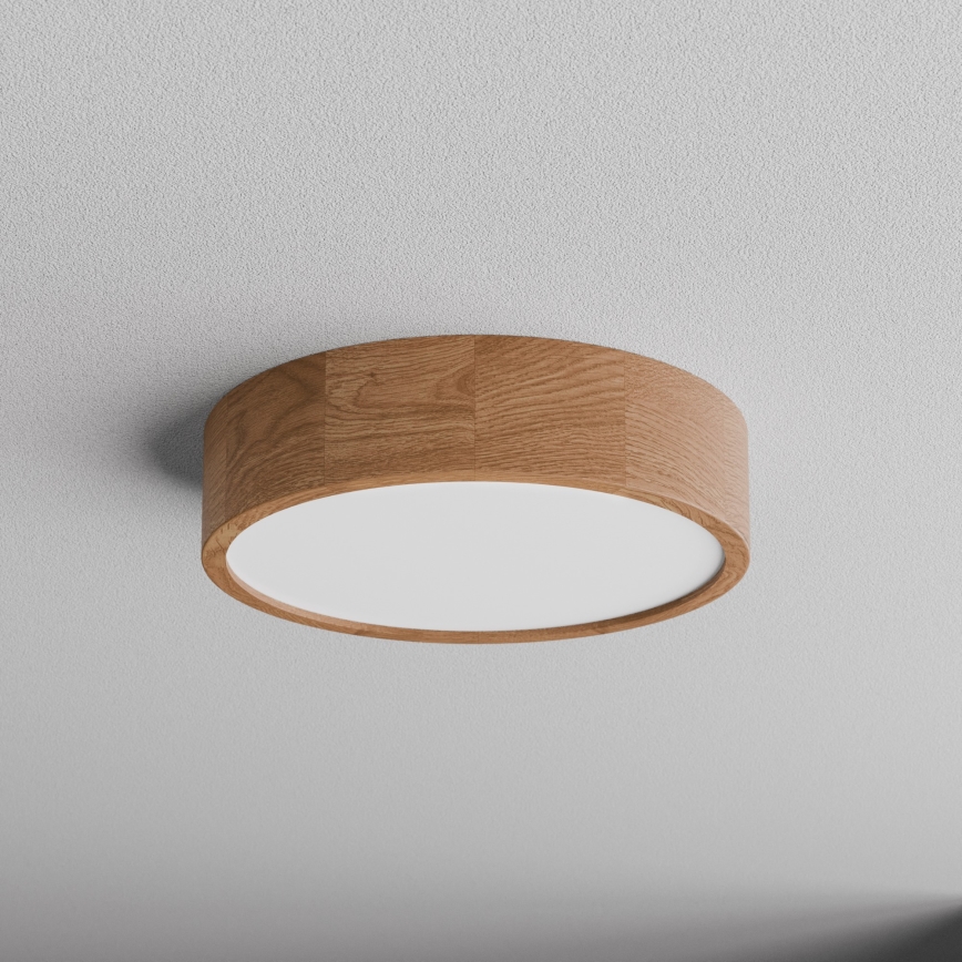 Stropna svjetiljka za kupaonicu CLEO 3xE27/24W/230V IP54 pr. 37,5 cm hrast