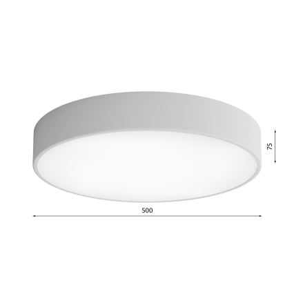 Stropna svjetiljka za kupaonicu CLEO 4xE27/24W/230V pr. 50 cm siva IP54