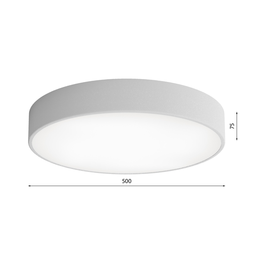Stropna svjetiljka za kupaonicu CLEO 4xE27/24W/230V pr. 50 cm siva IP54