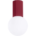 Stropna svjetiljka za kupaonicu HALO 1xG9/8W/230V pr. 12 cm IP44 crvena