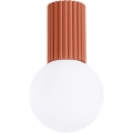 Stropna svjetiljka za kupaonicu HALO 1xG9/8W/230V pr. 12 cm IP44 narančasta