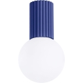 Stropna svjetiljka za kupaonicu HALO 1xG9/8W/230V pr. 12 cm IP44 plava