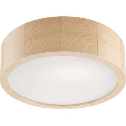 Stropna svjetiljka za kupaonicu NATURAL 2xE27/15W/230V IP54 bor ø 27 cm