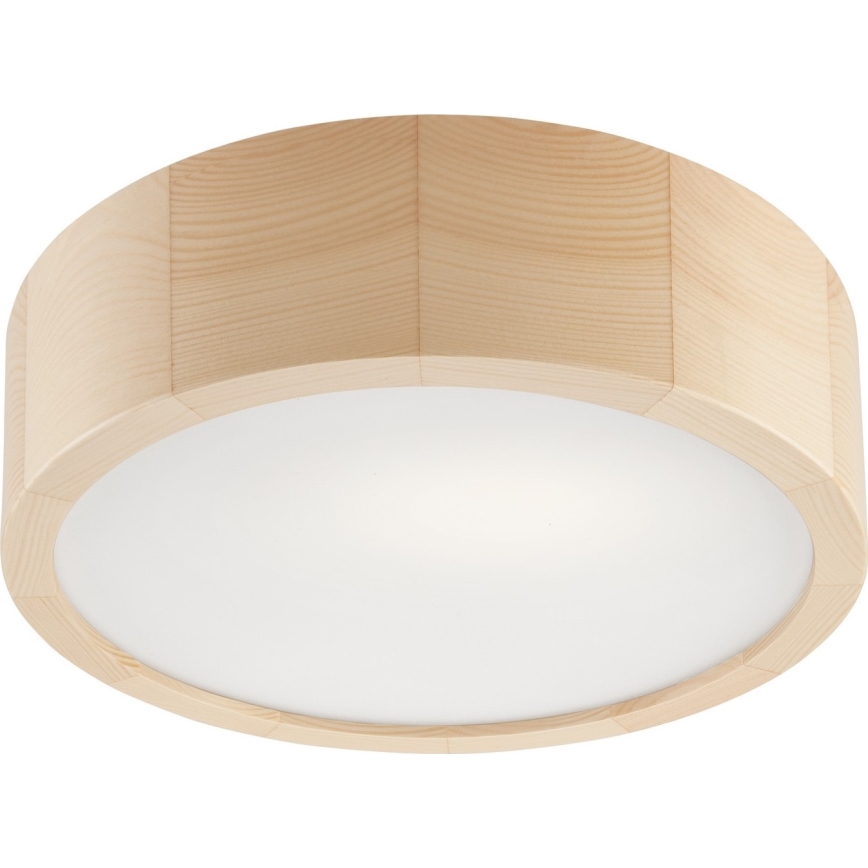Stropna svjetiljka za kupaonicu NATURAL 2xE27/15W/230V IP54 bor ø 27 cm