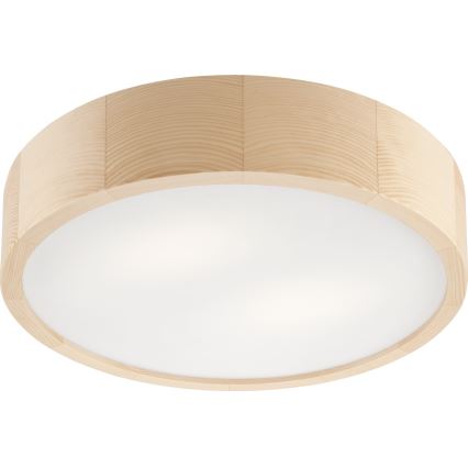 Stropna svjetiljka za kupaonicu NATURAL 3xE27/15W/230V IP54 bor ø 37 cm - FSC certificirano